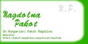 magdolna pakot business card